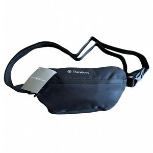 Therabody Black Waist Pack with Adjustable Strap